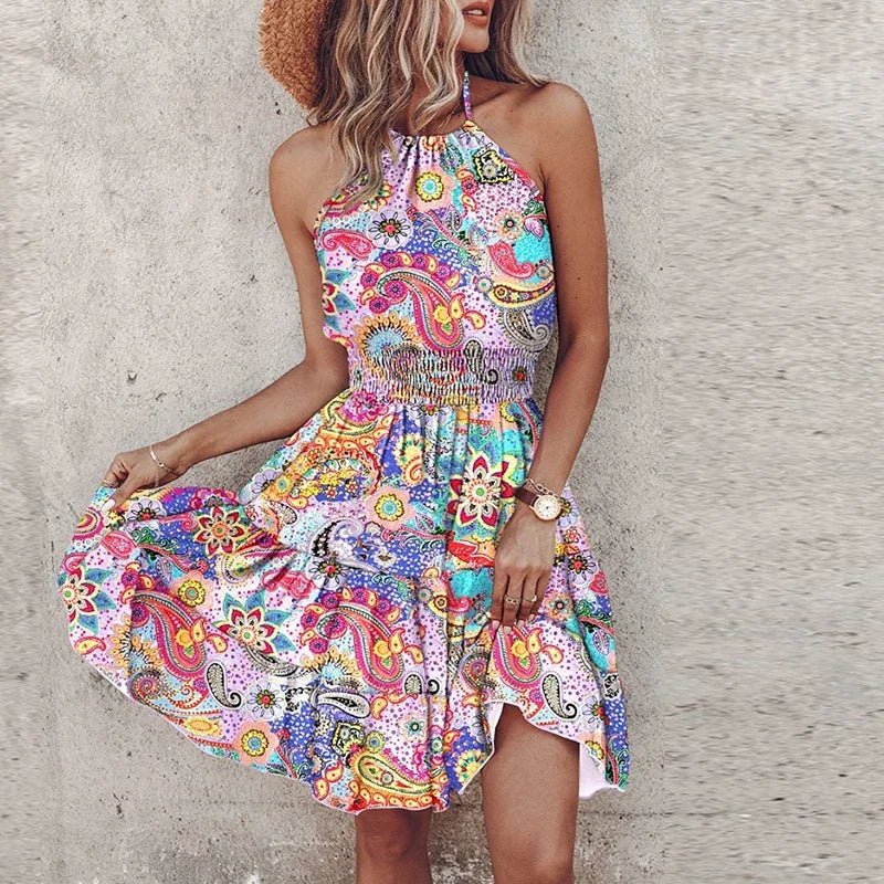 Selene - Chic Halter Dress
