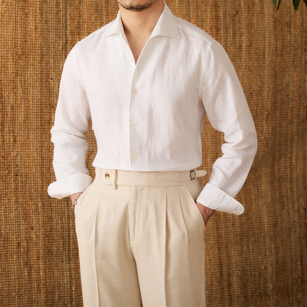 Caleb | Elegant Long-Sleeve Men’s Shirt