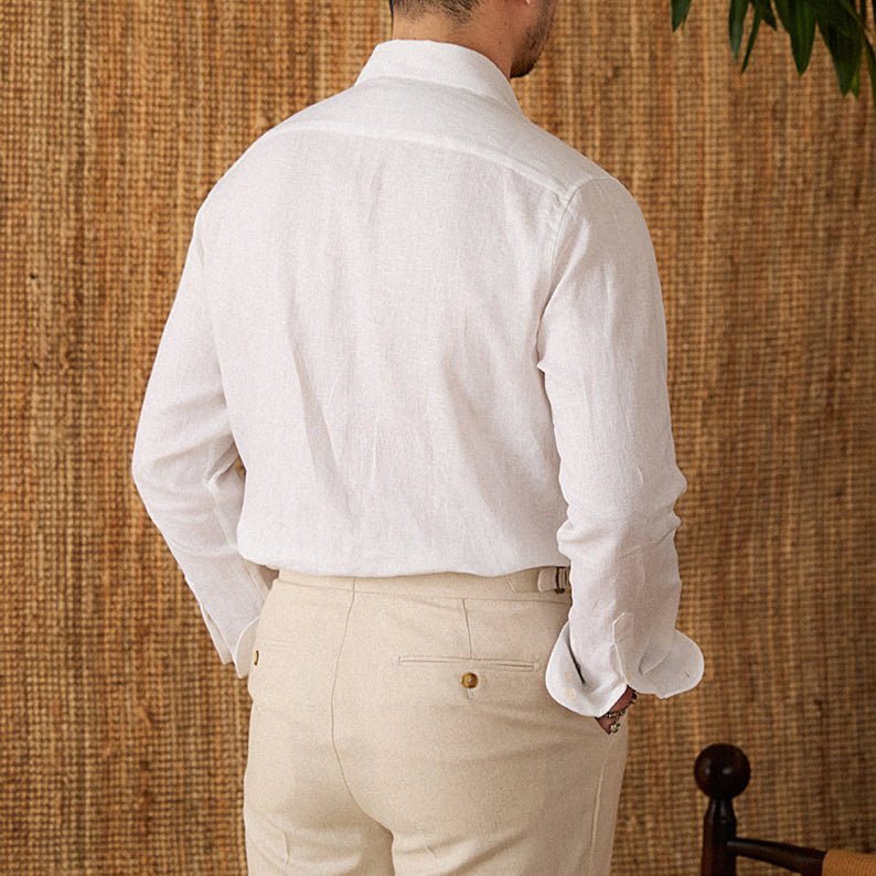 Caleb | Elegant Long-Sleeve Men’s Shirt