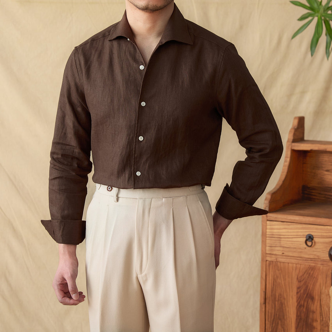 Caleb | Elegant Long-Sleeve Men’s Shirt