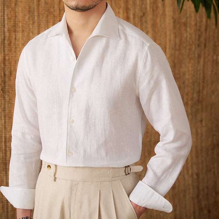Caleb | Elegant Long-Sleeve Men’s Shirt