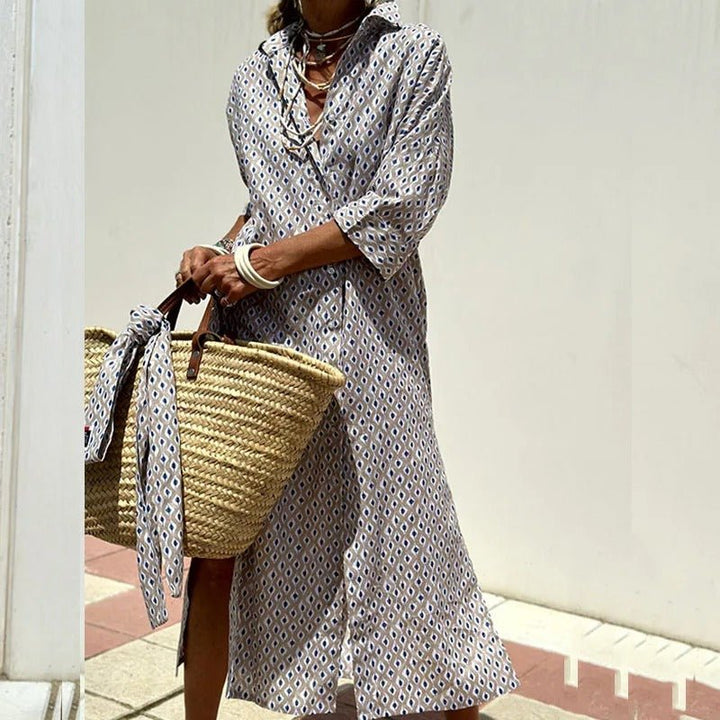 Colbie - Urban Striped Women’s Shirt Dress