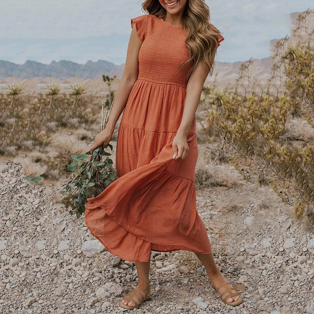 July - Elegant Maxi Dress with Figure-Flattering Fit