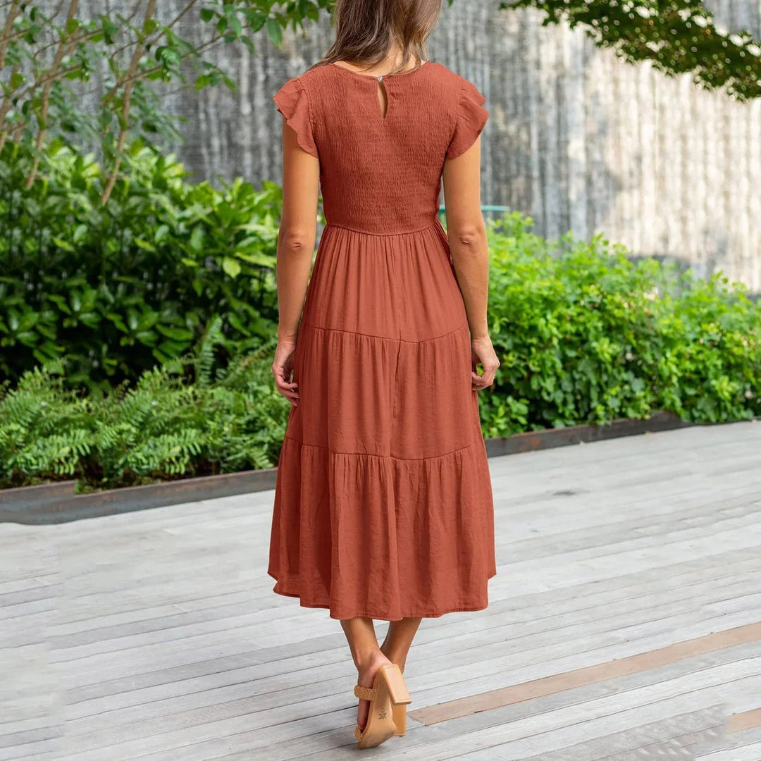 July - Elegant Maxi Dress with Figure-Flattering Fit