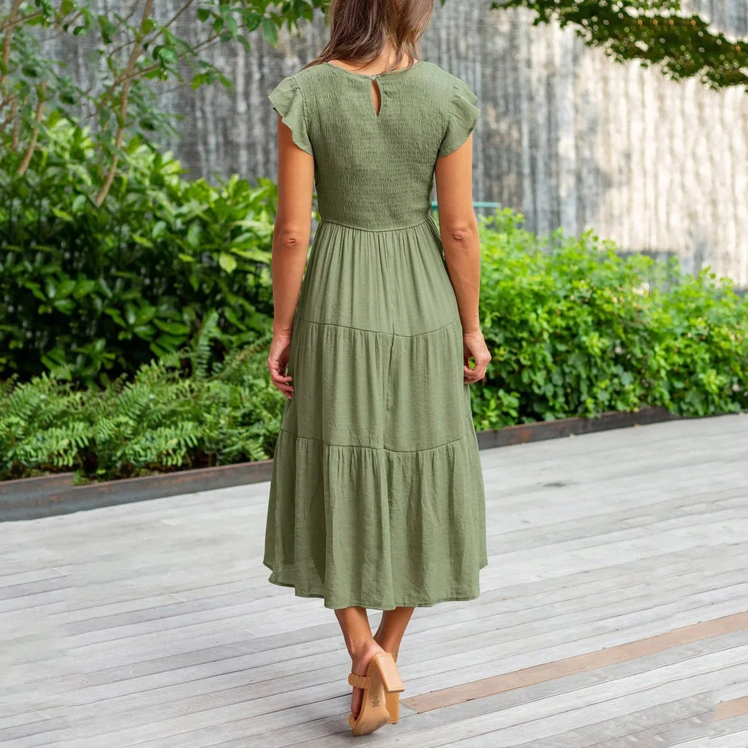 July - Elegant Maxi Dress with Figure-Flattering Fit