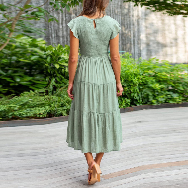 July - Elegant Maxi Dress with Figure-Flattering Fit