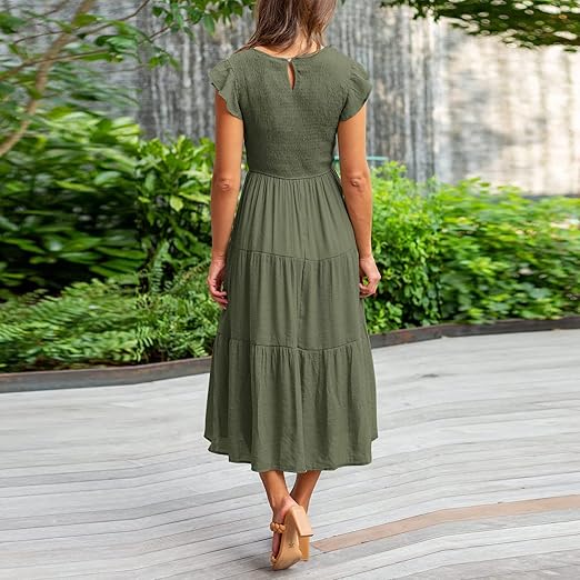 July - Elegant Maxi Dress with Figure-Flattering Fit