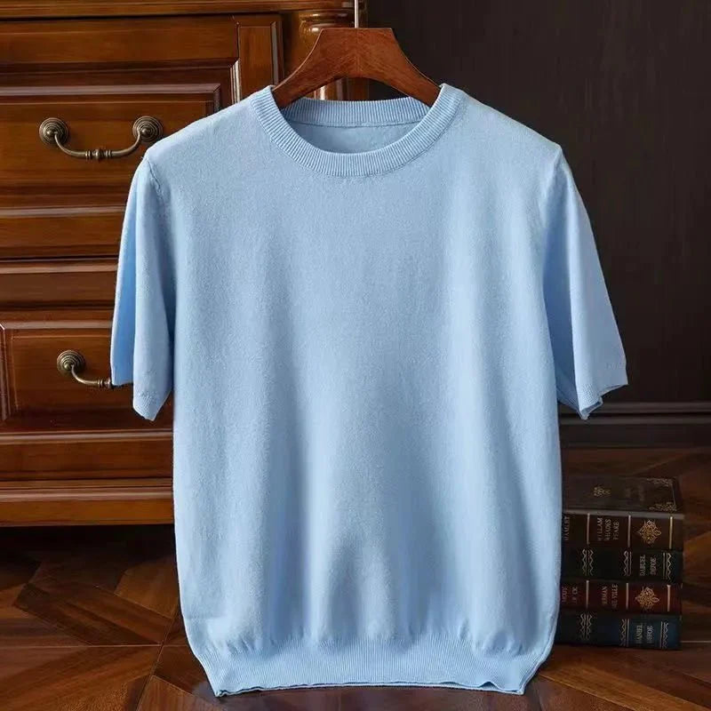 Hendrick™ | Faux Cashmere Short Sleeve T-shirt