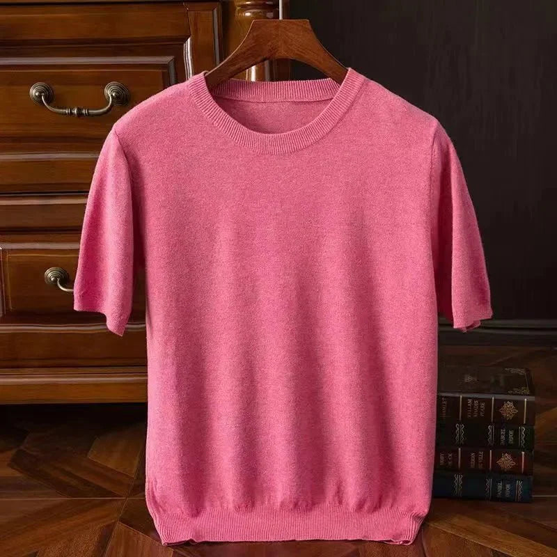 Hendrick™ | Faux Cashmere Short Sleeve T-shirt