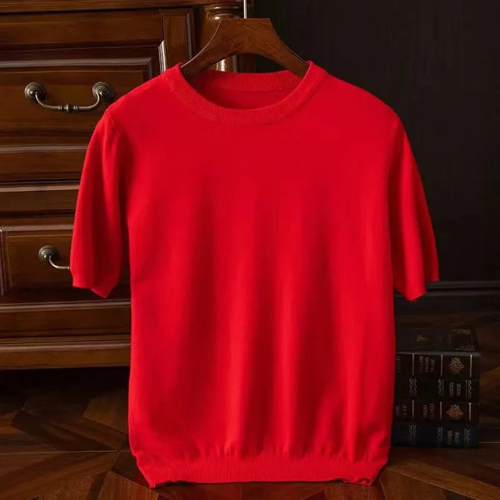 Hendrick™ | Faux Cashmere Short Sleeve T-shirt