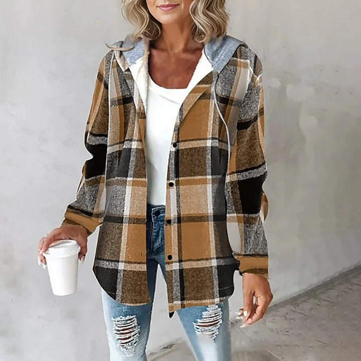 Callista | Casual Plaid Hoodie Jacket