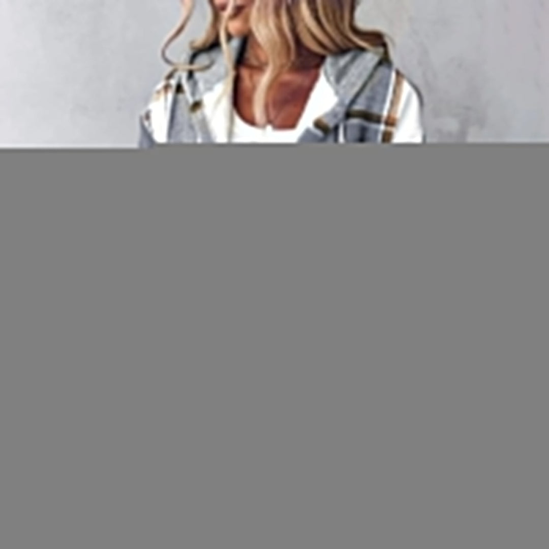 Callista | Casual Plaid Hoodie Jacket