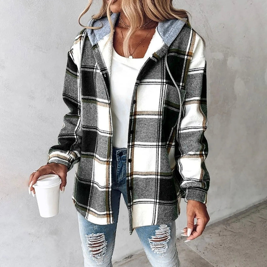 Callista | Casual Plaid Hoodie Jacket