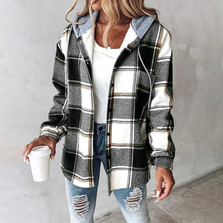 Callista | Casual Plaid Hoodie Jacket