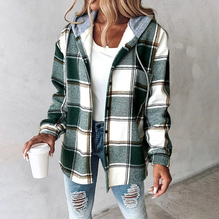 Callista | Casual Plaid Hoodie Jacket
