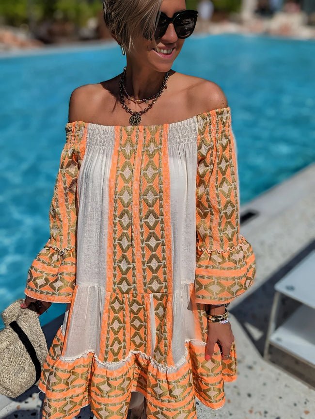 Mae  -  Flattering Ethnic Mini Dress