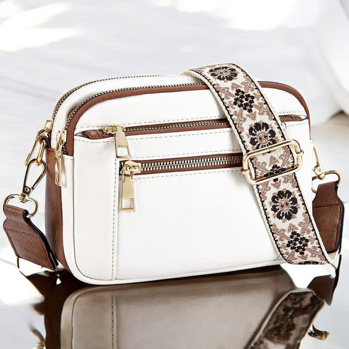 Moon Refined Leather Shoulder Bag