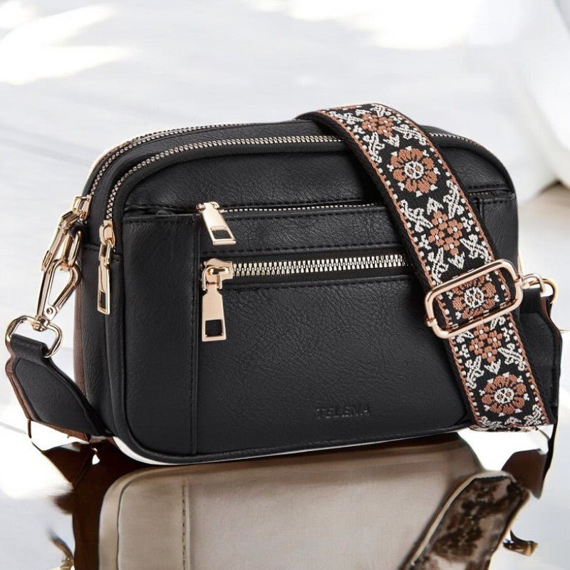 Moon Refined Leather Shoulder Bag