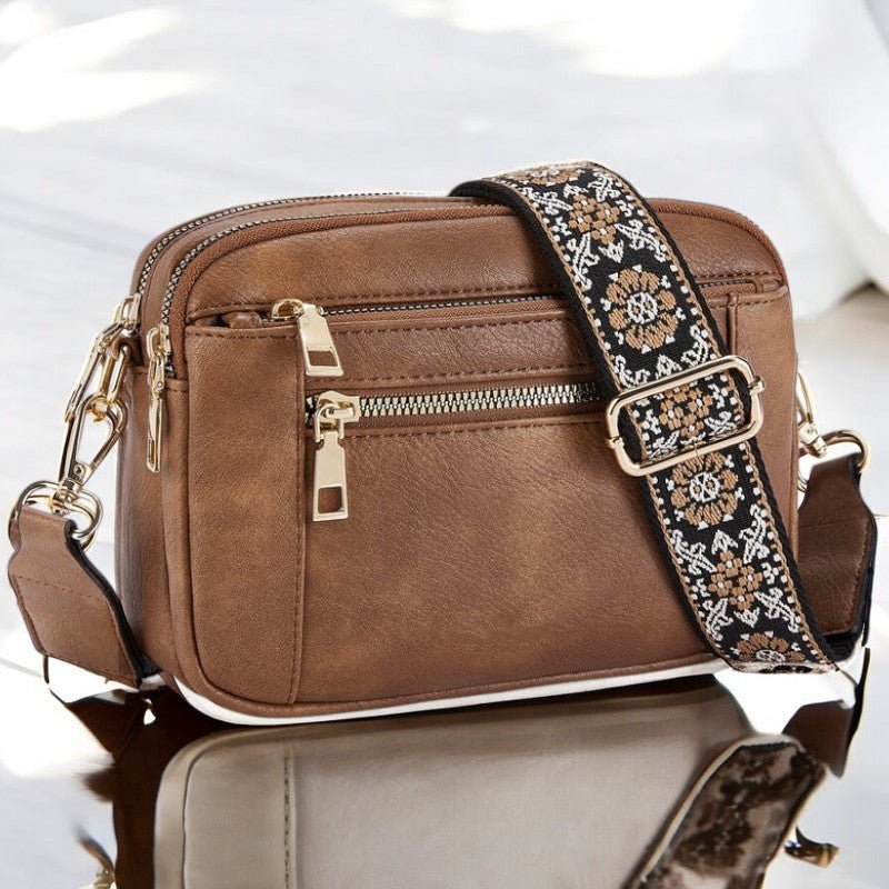 Moon Refined Leather Shoulder Bag