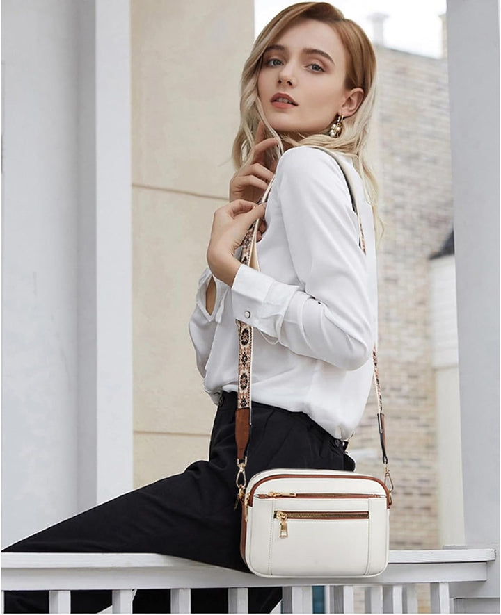 Moon Refined Leather Shoulder Bag