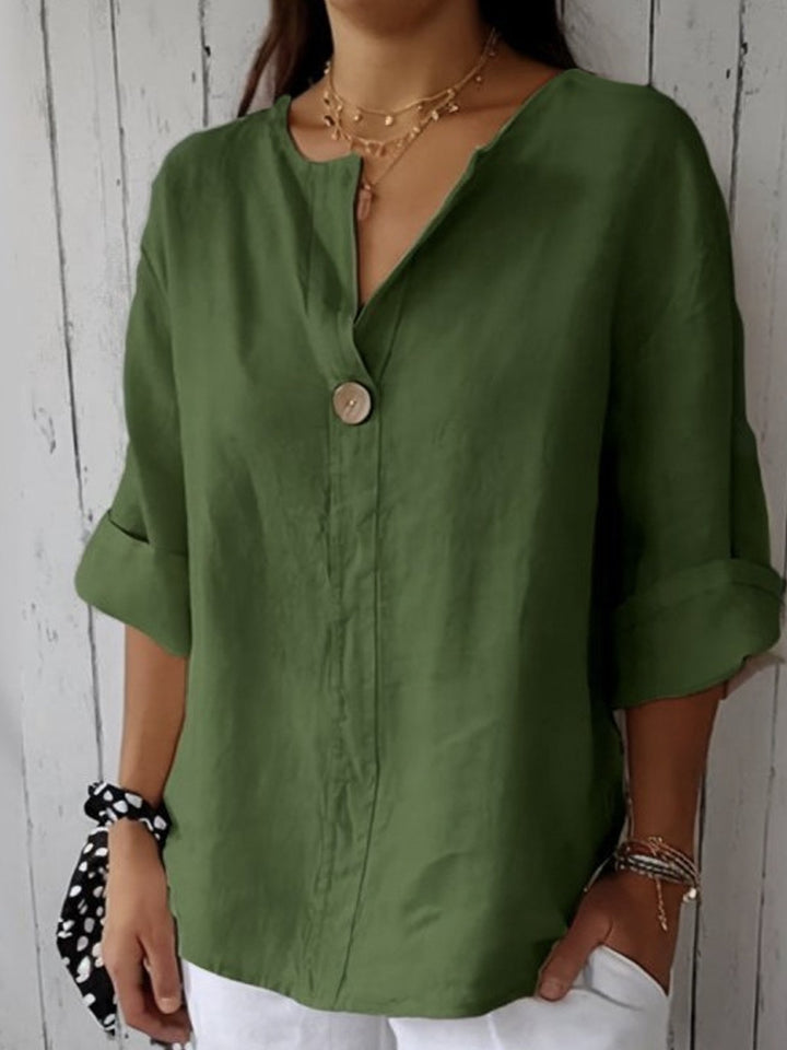 Nora | Elegant V-Neck Blouse