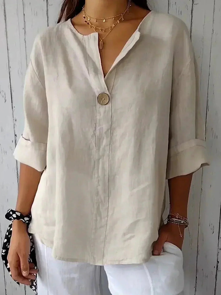 Nora | Elegant V-Neck Blouse