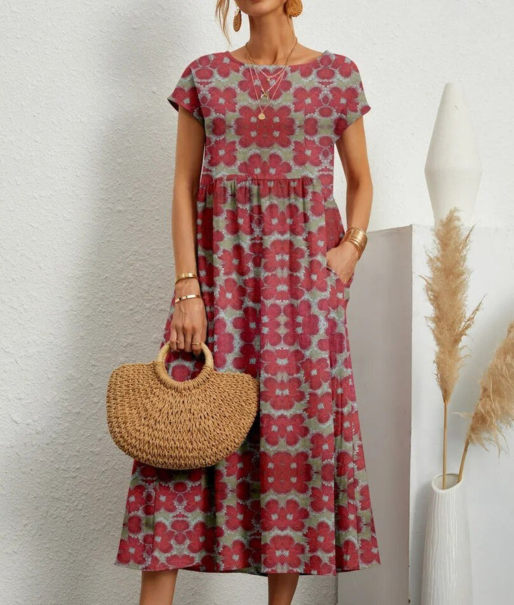 Sasha -  Ethereal Floral Midi Dress