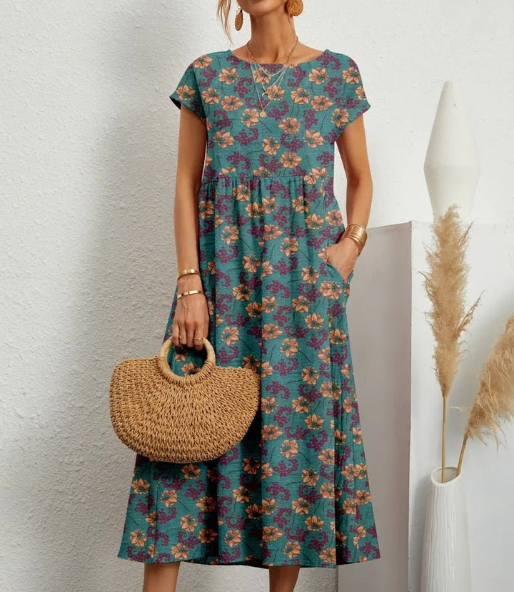 Sasha -  Ethereal Floral Midi Dress