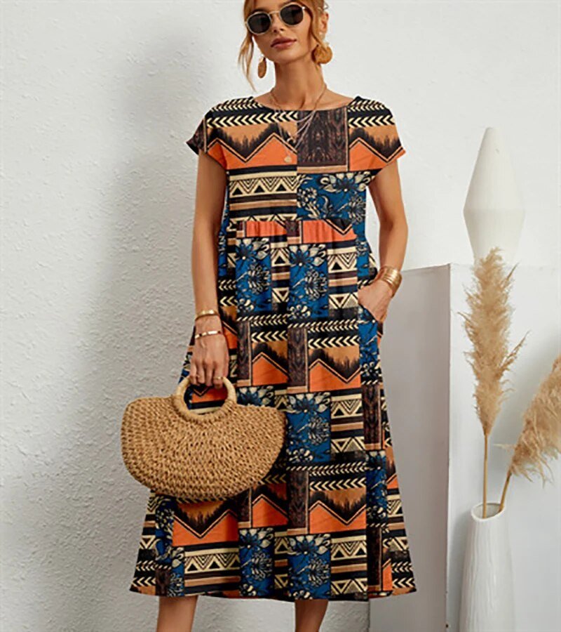 Sasha -  Ethereal Floral Midi Dress