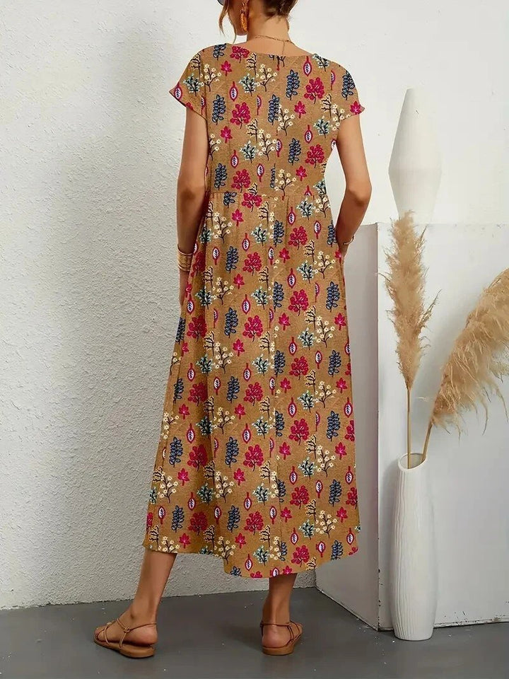 Sasha -  Ethereal Floral Midi Dress