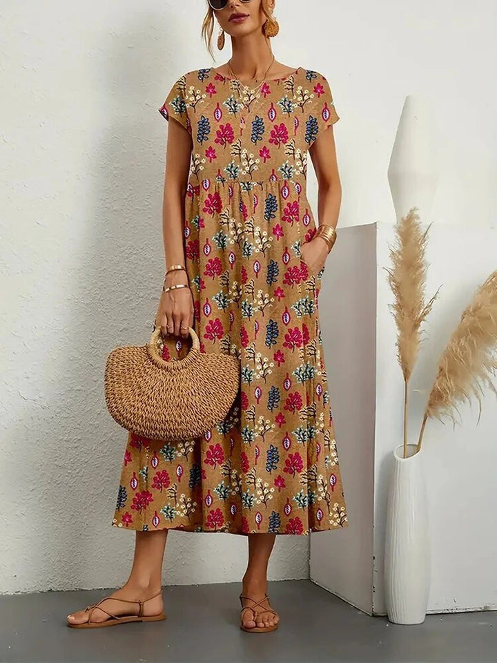 Sasha -  Ethereal Floral Midi Dress