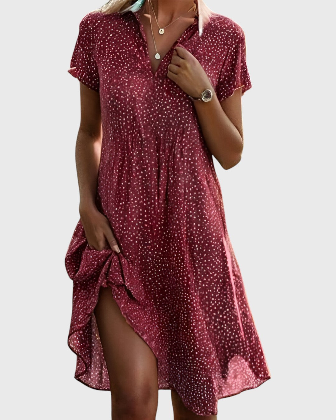 VITTORIA |  Refined and Flowing Midi Dress